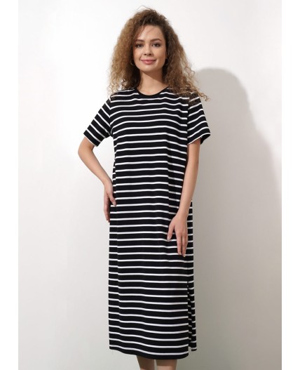 CLE Платье жен. 225983/82ззн, чёрный/белый