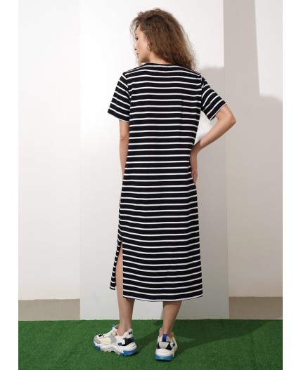 CLE Платье жен. 225983/82ззн, чёрный/белый