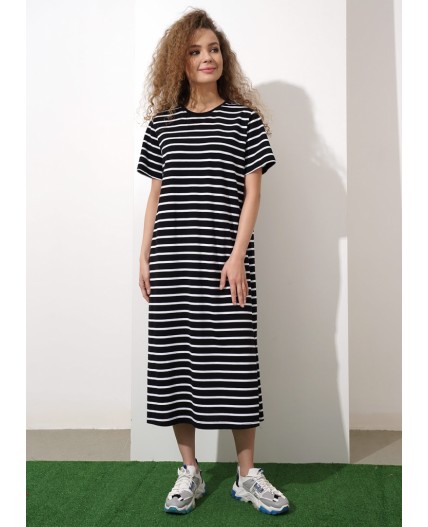 CLE Платье жен. 225983/82ззн, чёрный/белый