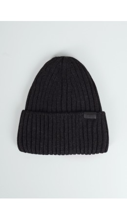 CLE Шапка 454420ак флис, меланж т.серый