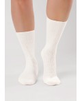 ЭЙС Носки жен.Д176Ш акрил зима, молочный