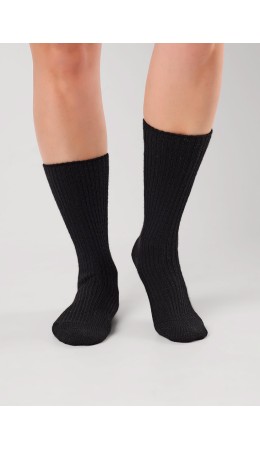 ЭЙС Носки жен.Д176Ш акрил зима, чёрный