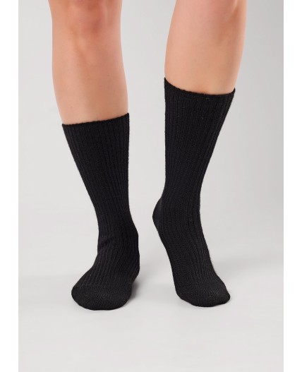 ЭЙС Носки жен.Д176Ш акрил зима, чёрный