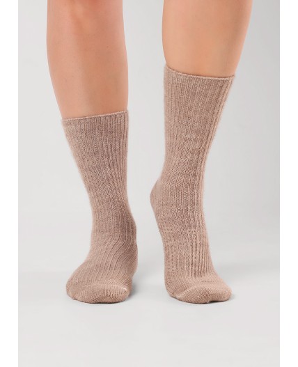 ЭЙС Носки жен.Д176Ш акрил зима, т.бежевый