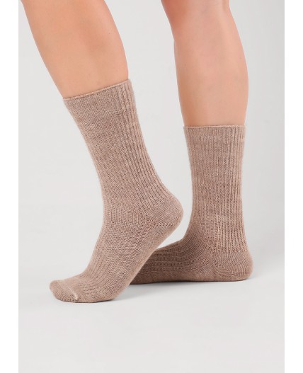 ЭЙС Носки жен.Д176Ш акрил зима, т.бежевый