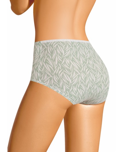 CLE M1100 Трусы жен. Бали, св.зелёный/молочный