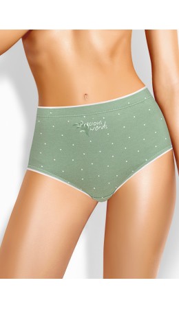 CLE M1125/2 Трусы жен. Поэма, зелёный/молочный
