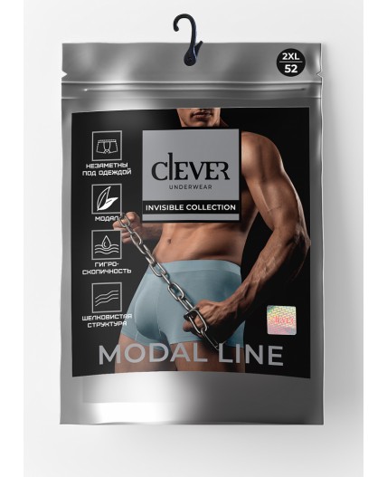 CLE MSH601133 Трусы муж. бесшов., чёрный