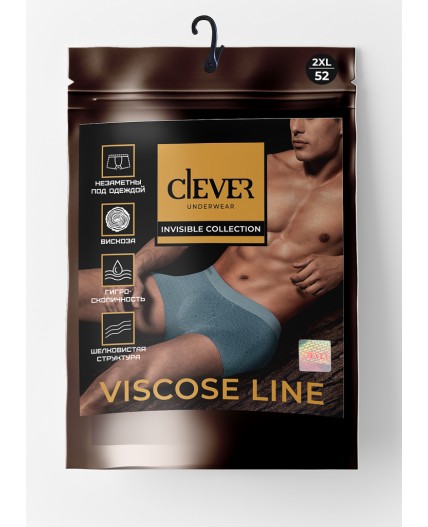 CLE MSH601403 Трусы муж. бесшов., т.коричневый