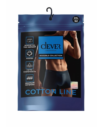 CLE MSH602363 Трусы муж. бесшов., т.синий