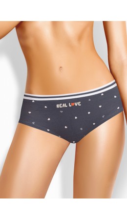 CLE SH1129/1 Трусы жен. Дрёма, т.серый/бежевый