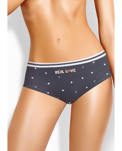 CLE SH1129/1 Трусы жен. Дрёма, т.серый/бежевый