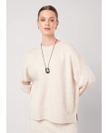 CLE Джемпер жен. 154595/192ак, меланж бежевый