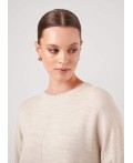 CLE Джемпер жен. 154595/192ак, меланж бежевый