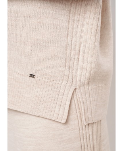 CLE Джемпер жен. 154595/192ак, меланж бежевый