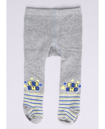 CLE Колготки дет.КД193 68-86 ясли мал, меланж серый