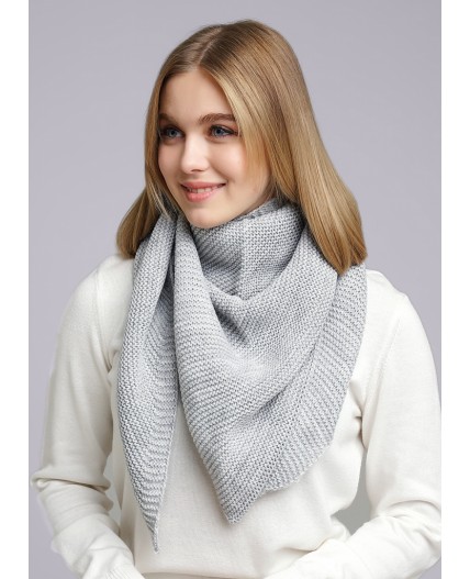 CLE Косынка 102344ап, меланж св.серый