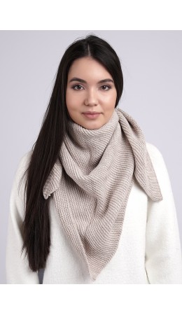 CLE Косынка 102344ап, меланж бежевый