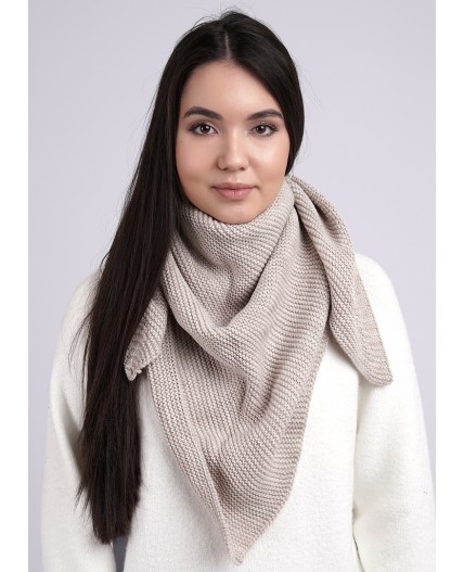 CLE Косынка 102344ап, меланж бежевый
