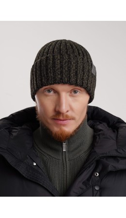 CLE Шапка 453812ап, чёрный/т.хаки