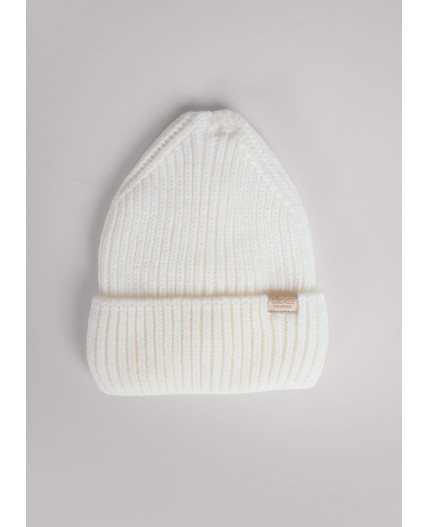 CLE Шапка 453929ап флис, молочный