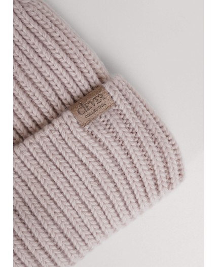 CLE Шапка 453929ап флис, меланж бежевый
