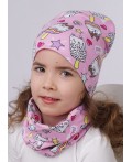 CLE Шапка дет. 525768гн, св.розовый/фиолетовый