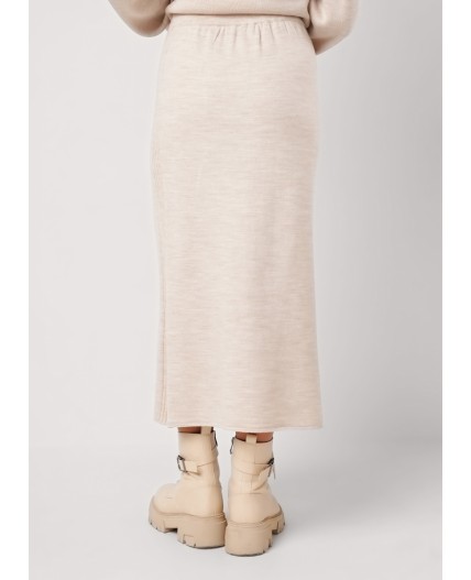 CLE Юбка жен. 154596/192ак, меланж бежевый