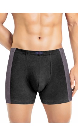 ТаТ MSH600123 Тр.муж.шорты, чёрный/т.серый