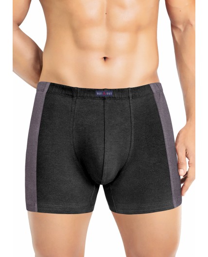 ТаТ MSH600123 Тр.муж.шорты, чёрный/т.серый