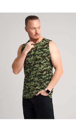 ЭЙС майка муж 600221, т.коричневый/т.зелёный