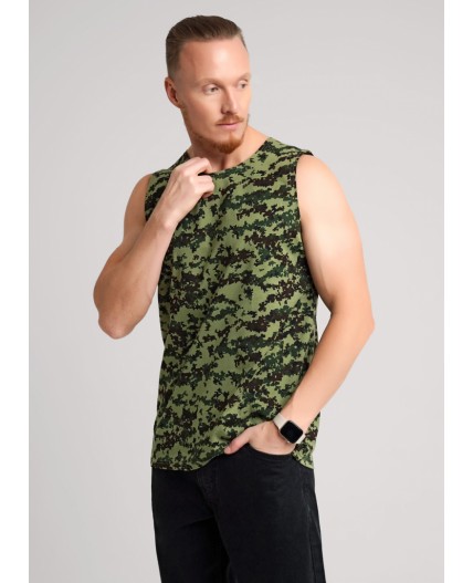 ЭЙС майка муж 600221, т.коричневый/т.зелёный