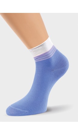 ЭЙС Носки жен.Д115ш осл.резинка, голубой