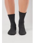 ЭЙС Носки жен.Д175Ш акрил зима, меланж т.серый
