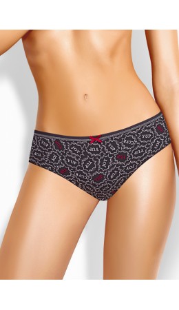 CLE B1187/1 Трусы жен. Бабл-чай, т.серый/молочный