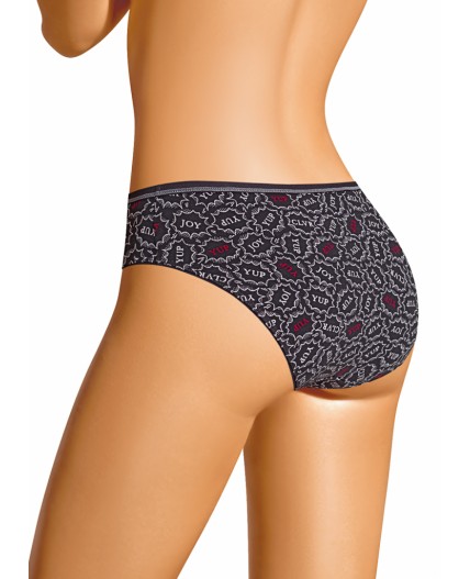 CLE B1187/1 Трусы жен. Бабл-чай, т.серый/молочный