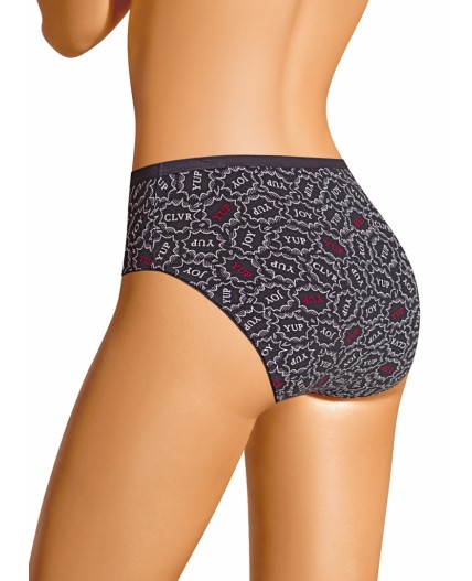 CLE C1187/1 Трусы жен. Бабл-чай, т.серый/молочный