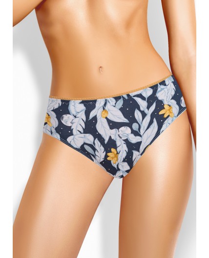 CLE C1209 Трусы жен. Луна, т.синий/св.серый