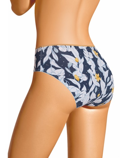 CLE C1209 Трусы жен. Луна, т.синий/св.серый