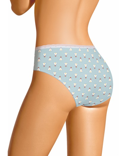 CLE C1209/2 Трусы жен. Луна, св.серый/молочный