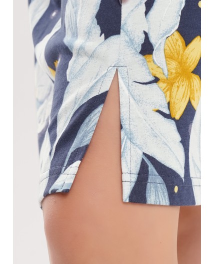 CLE LDR15-1209 Платье жен. Луна, т.синий/св.серый