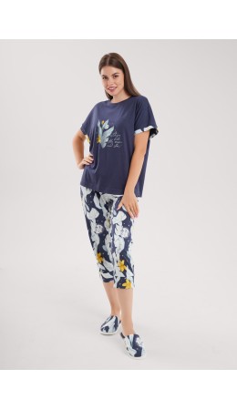 CLE LP15-1209/1 Набор одежды жен. Луна, т.синий/св.серый