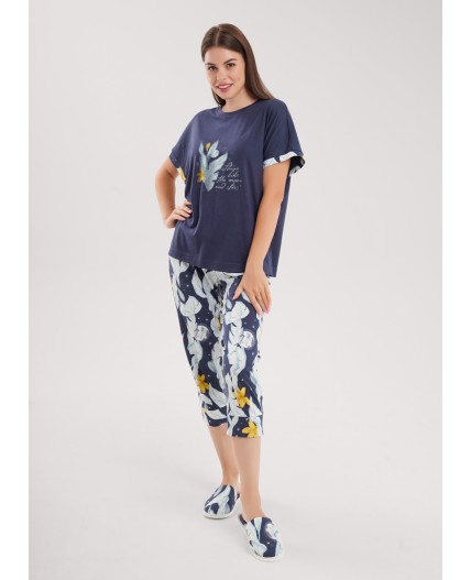 CLE LP15-1209/1 Набор одежды жен. Луна, т.синий/св.серый