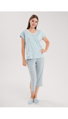 CLE LP15-1209/2 Набор одежды жен. Луна, св.голубой/молочный