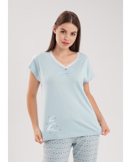 CLE LP15-1209/2 Набор одежды жен. Луна, св.голубой/молочный