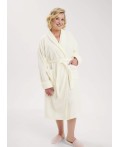 CLE LX15-009у Халат жен. Двойная махра, молочный