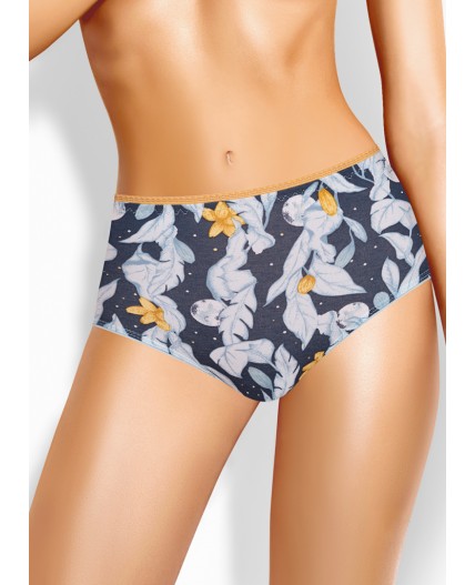 CLE M1209 Трусы жен. Луна, т.синий/св.серый