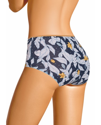 CLE M1209 Трусы жен. Луна, т.синий/св.серый