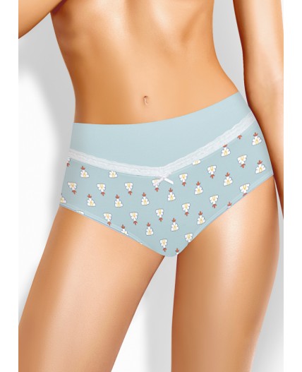 CLE M1209/2 Трусы жен. Луна, св.голубой/молочный