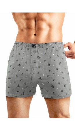 CLE MBX452121 Трусы муж., серый/чёрный